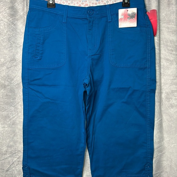 Lee NWT Teal Comfort Waist Skimmers - size 12 - Picture 3 of 11